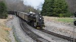 RBMN 2102 enters the Jim Thorpe Junction Wye